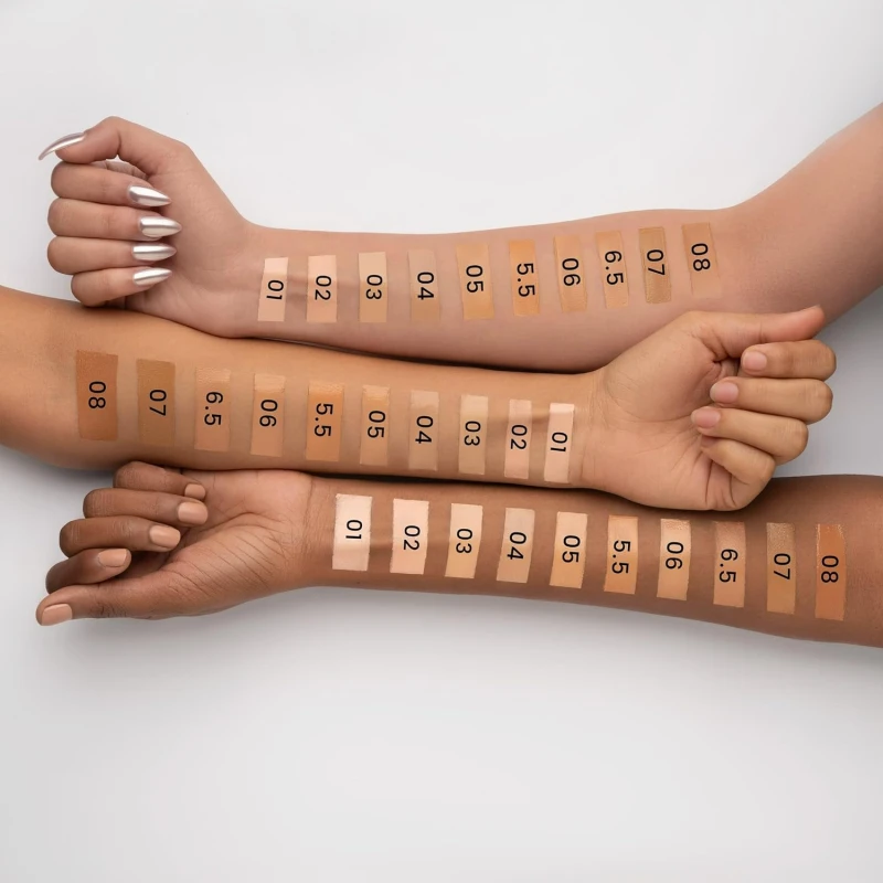 MARS SPF50 PA++++ High Coverage Foundation (40ml) | Blemish Free & Blendable Makeup | All Skin Type | IN-VIVO Tested with 5 Star UVA+UVB Protection Boots Rating (SHADE-01) thumbnail 4